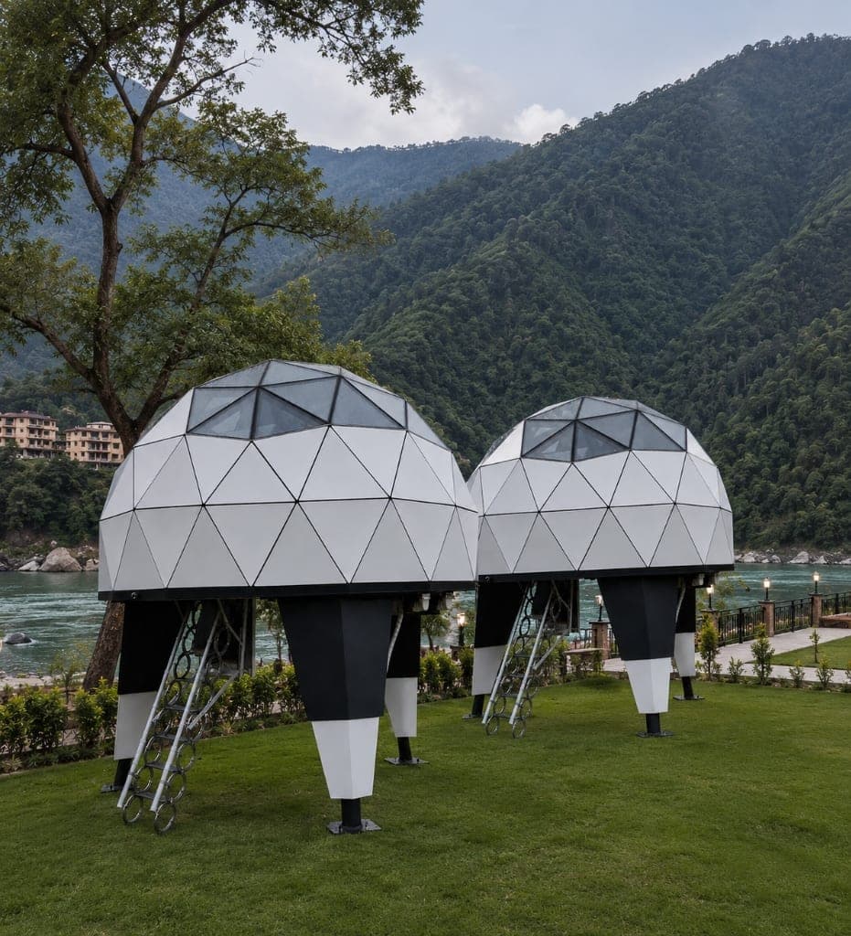 NIVA Architecture in Indian Nature by River Valley